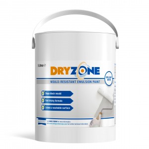 Dryzone Mould Resistant Emulsion Paint 5 L White Toner